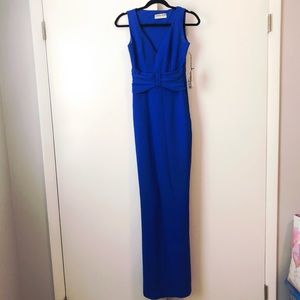 Royal blue stretchy gown
